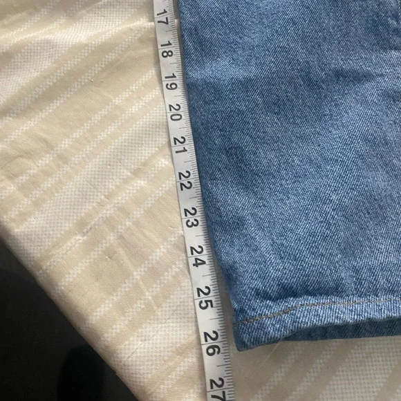 Agolde women’s 90’s high rise straight 90’s style jeans in a medium wash size 27 - Picture 8 of 9